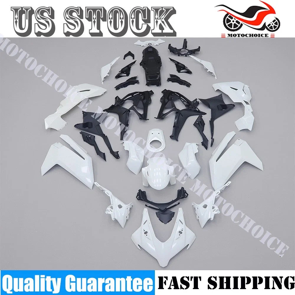 Fairing Kit for Honda CBR250R (2017–2022) Unpainted White ABS Bodywork