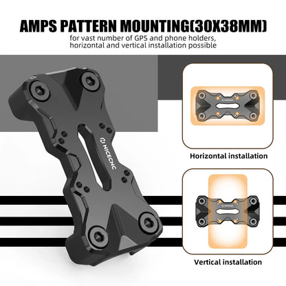 Top Clamp Plate with AMPS Pattern for Yamaha Tenere 700 (2019-2023)