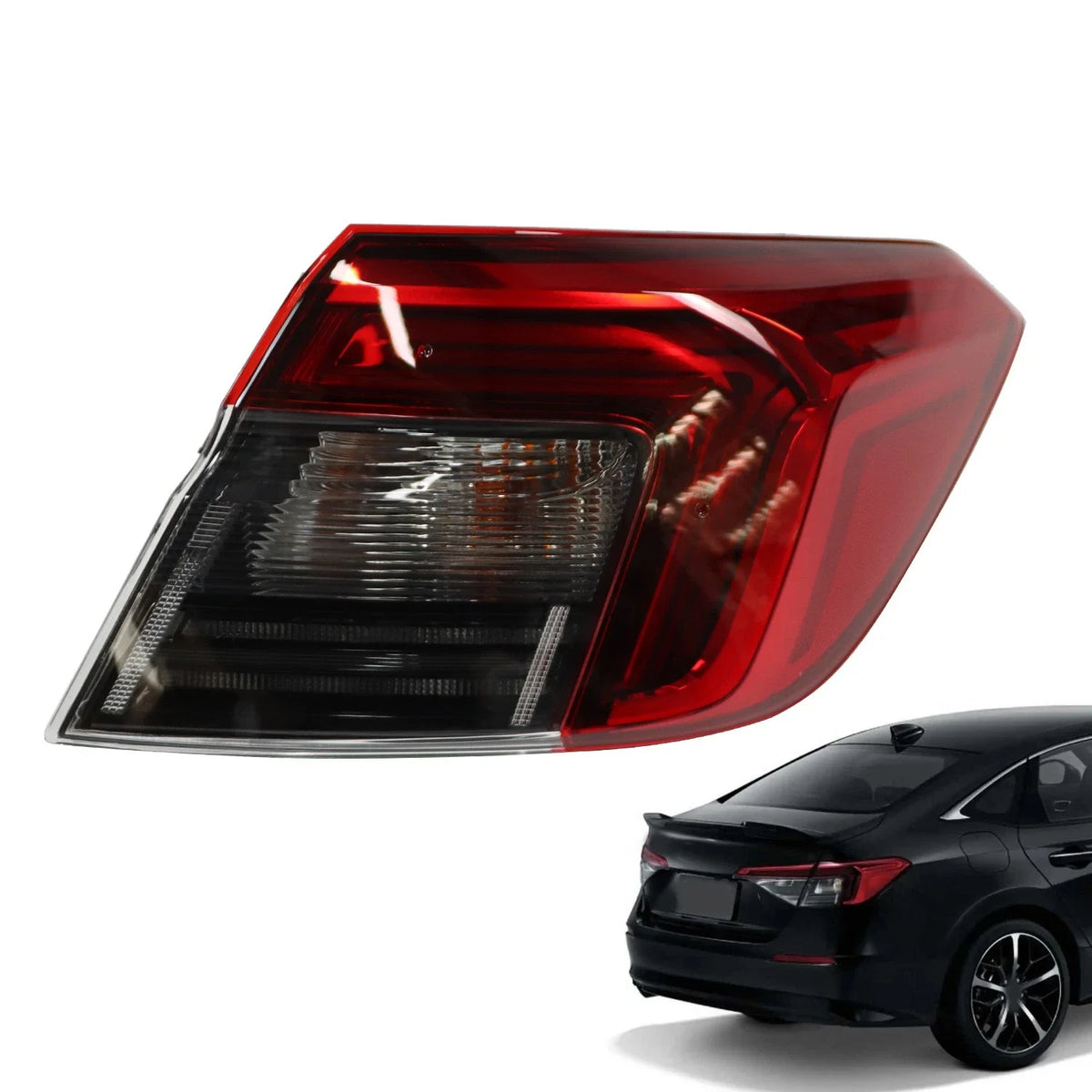 Rear LED Tail Light Assembly for Honda Civic Sedan 2022-2024 Right Side