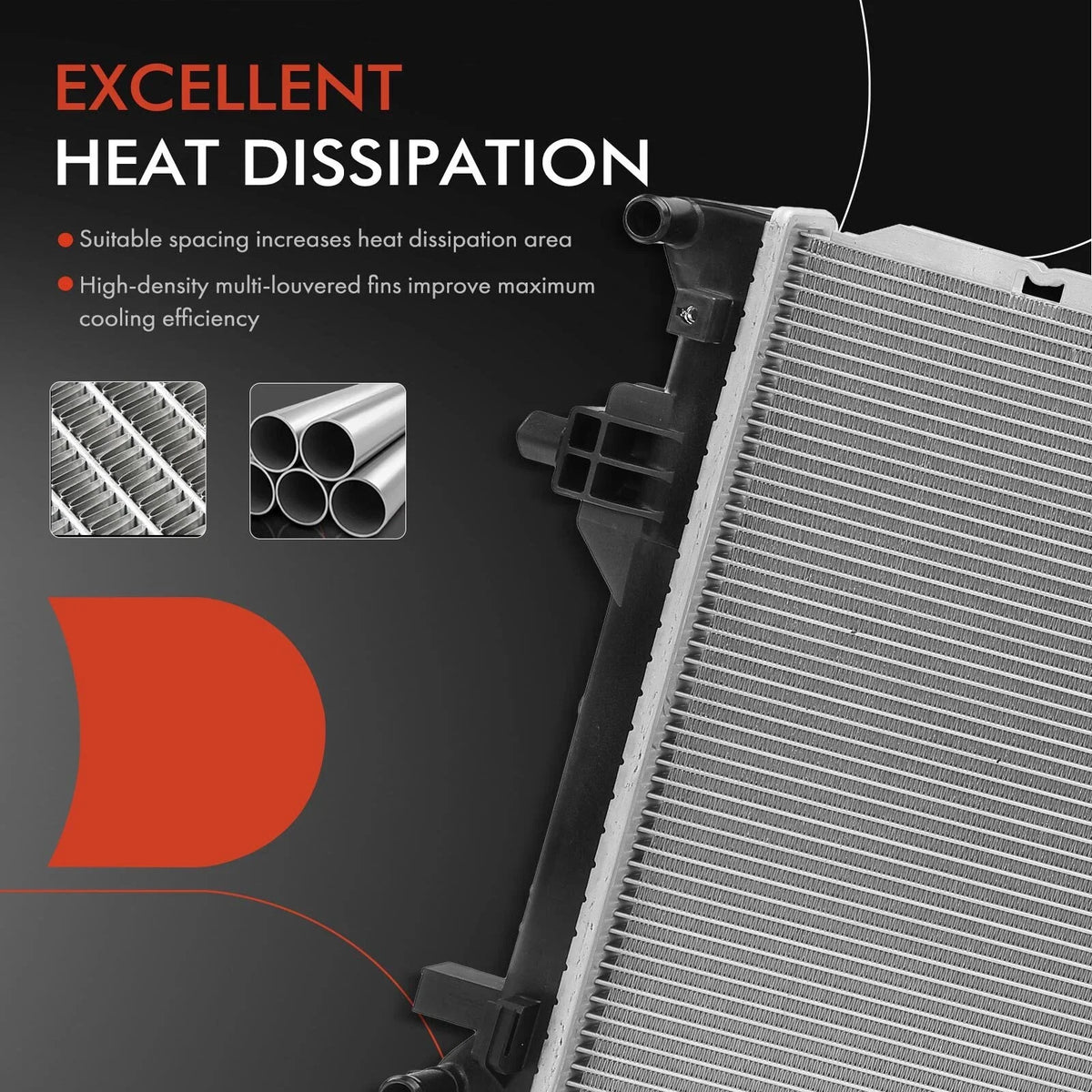 Radiator with Transmission Oil Cooler for Hyundai Kona Electric 2019-2023
