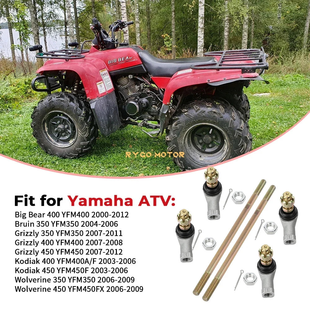 Tie Rods with End for Yamaha Bruin 250 YFM250 YFM250B (2005–2006) 4S2-23845-00-00