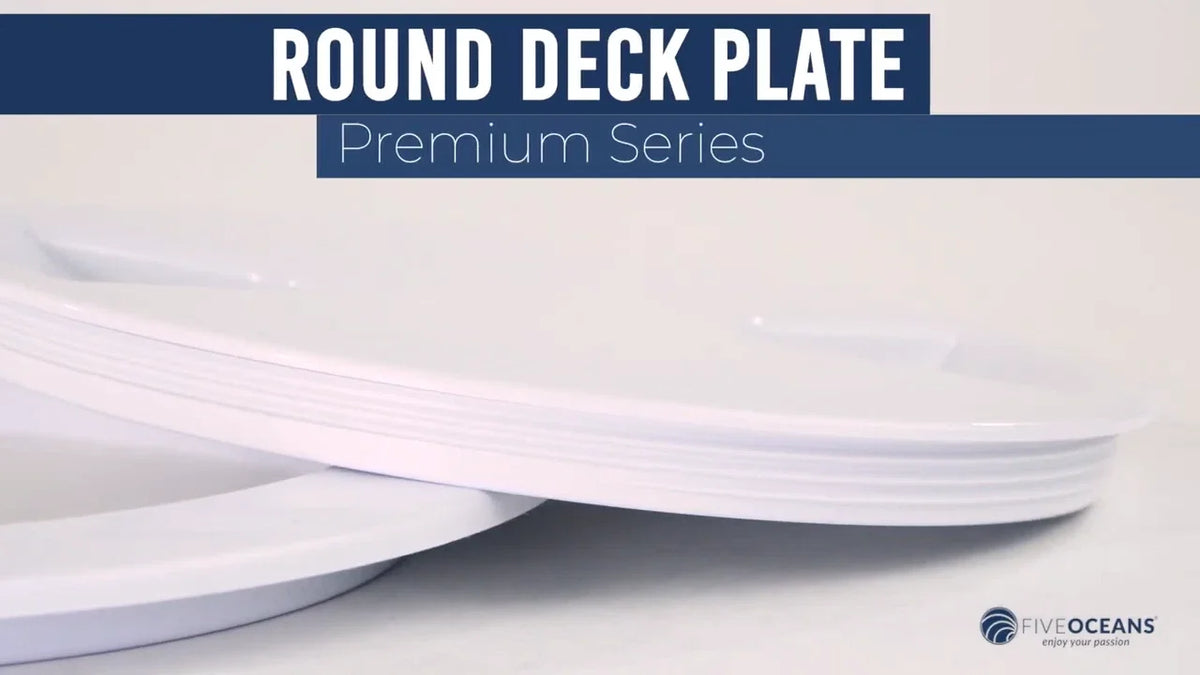 5" Round Inspection Deck Plate Hatch for Marine (Off-White)