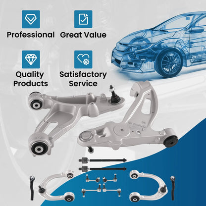 12-Piece Control Arm Kit for Cadillac CTS Front Suspension (2003-2007)