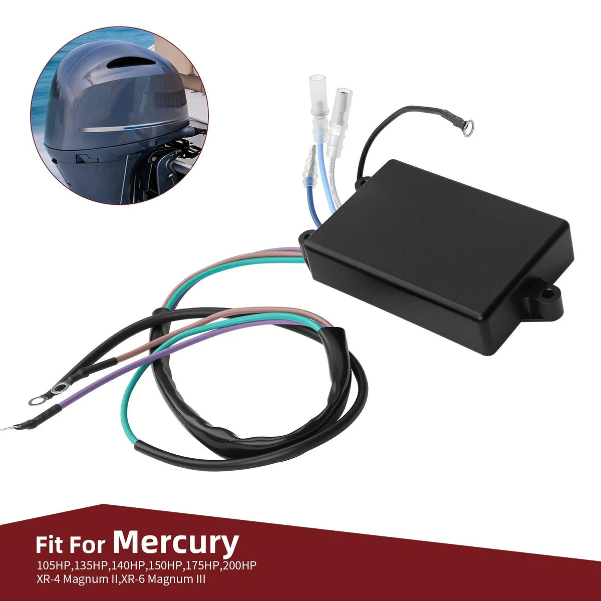 Low Oil Warning Module Sensor 41470A25 41470A26 for Mercury 135-200 HP
