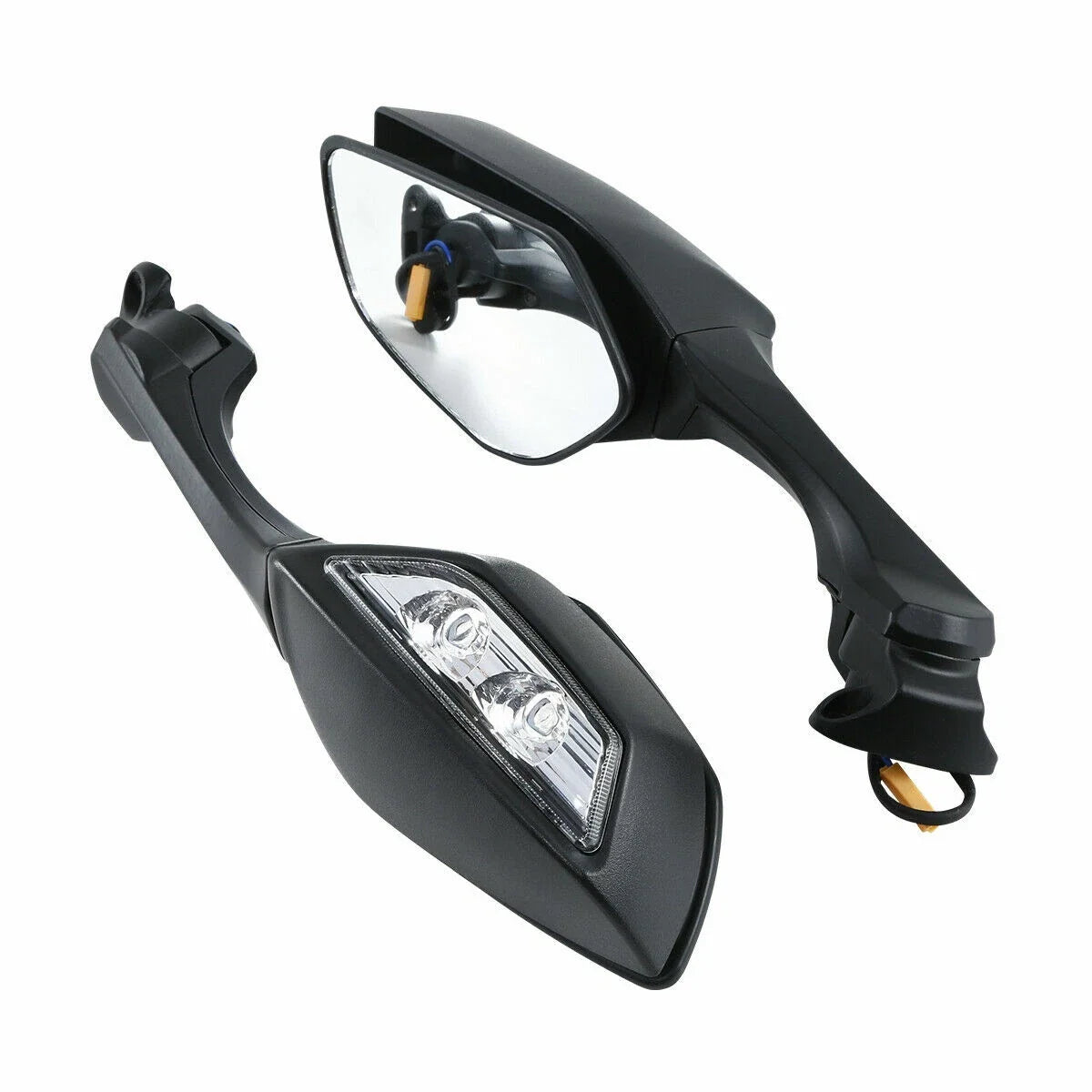 LED Turn Signal Rear-View Mirrors for Kawasaki Ninja ZX10R (2016–2025)