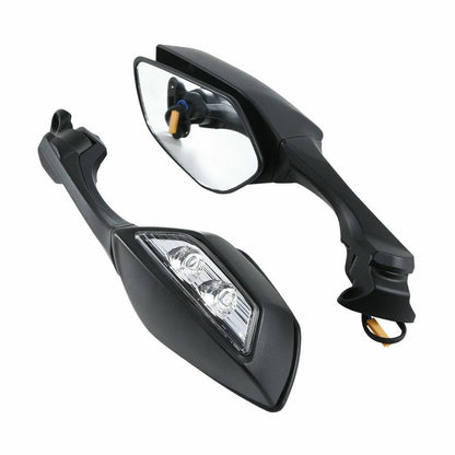 LED Turn Signal Rear-View Mirrors for Kawasaki Ninja ZX10R (2016–2025)