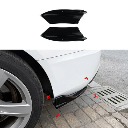 Pair of Gloss Black Side Splitters for Audi S5 8T (2013–2016)