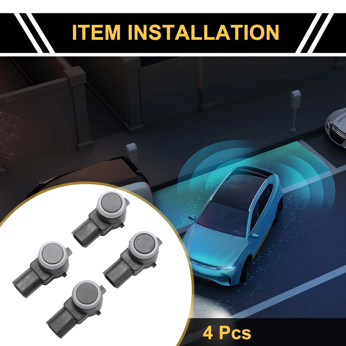 4X Bumper Reverse Backup Parking Sensor for Ram 1500 2500 3500 (No.1EW63AXRAA)