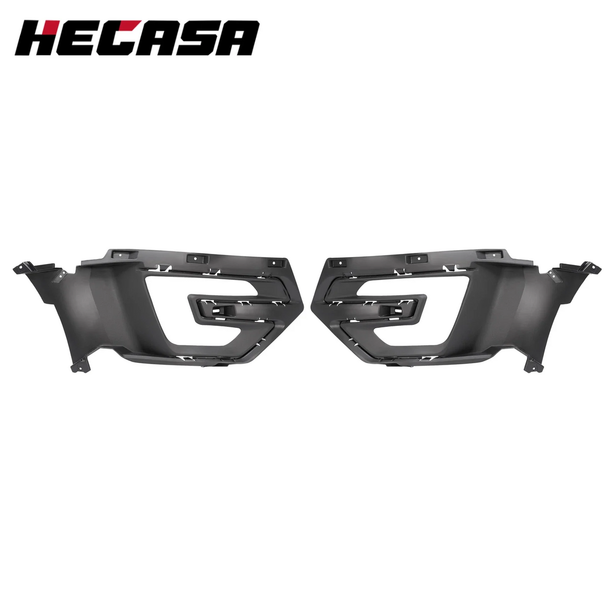 Set of 2 Front Bumper Fog Light Bezel Cover Trim for Ford Explorer (2016–2017)