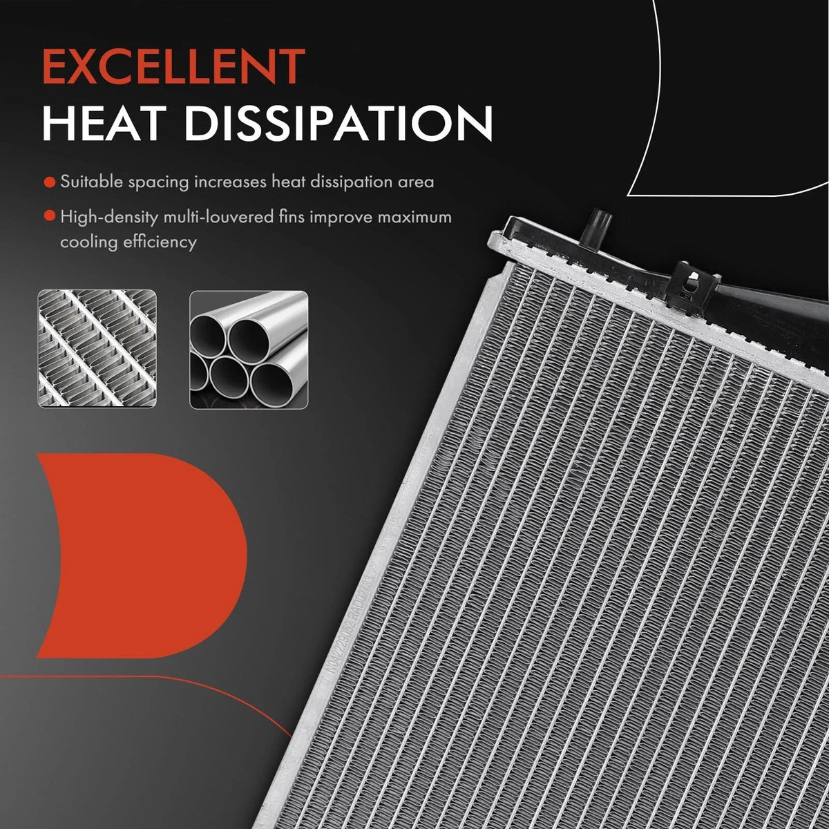 Radiator with Oil Cooler Assembly for Honda Accord 2005–2007