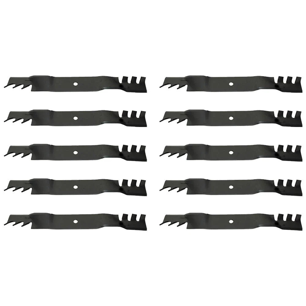 Pack of 10 Wavy Mulching Blades 21" x 5/8" for Various Makes & Models