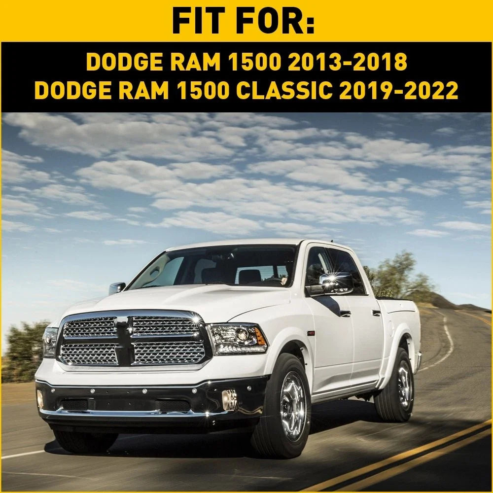 Front Bumper Side Support Fog Lamp Brackets for Dodge Ram 1500 (2013–2018)