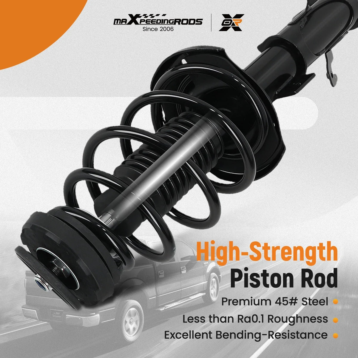 Set of 2 Rear & Front Strut Shocks w/ Spring Assembly for Chevrolet Camaro V6 (2013–2015)