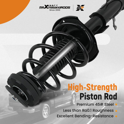 Set of 2 Rear & Front Strut Shocks w/ Spring Assembly for Chevrolet Camaro V6 (2013–2015)