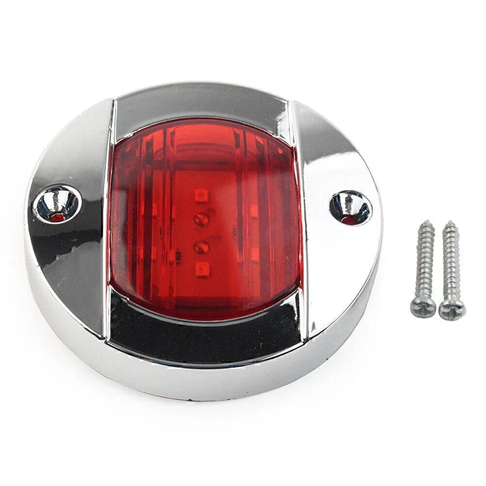 Red LED Side Marker Lights 24V for Boat Truck Trailer RV