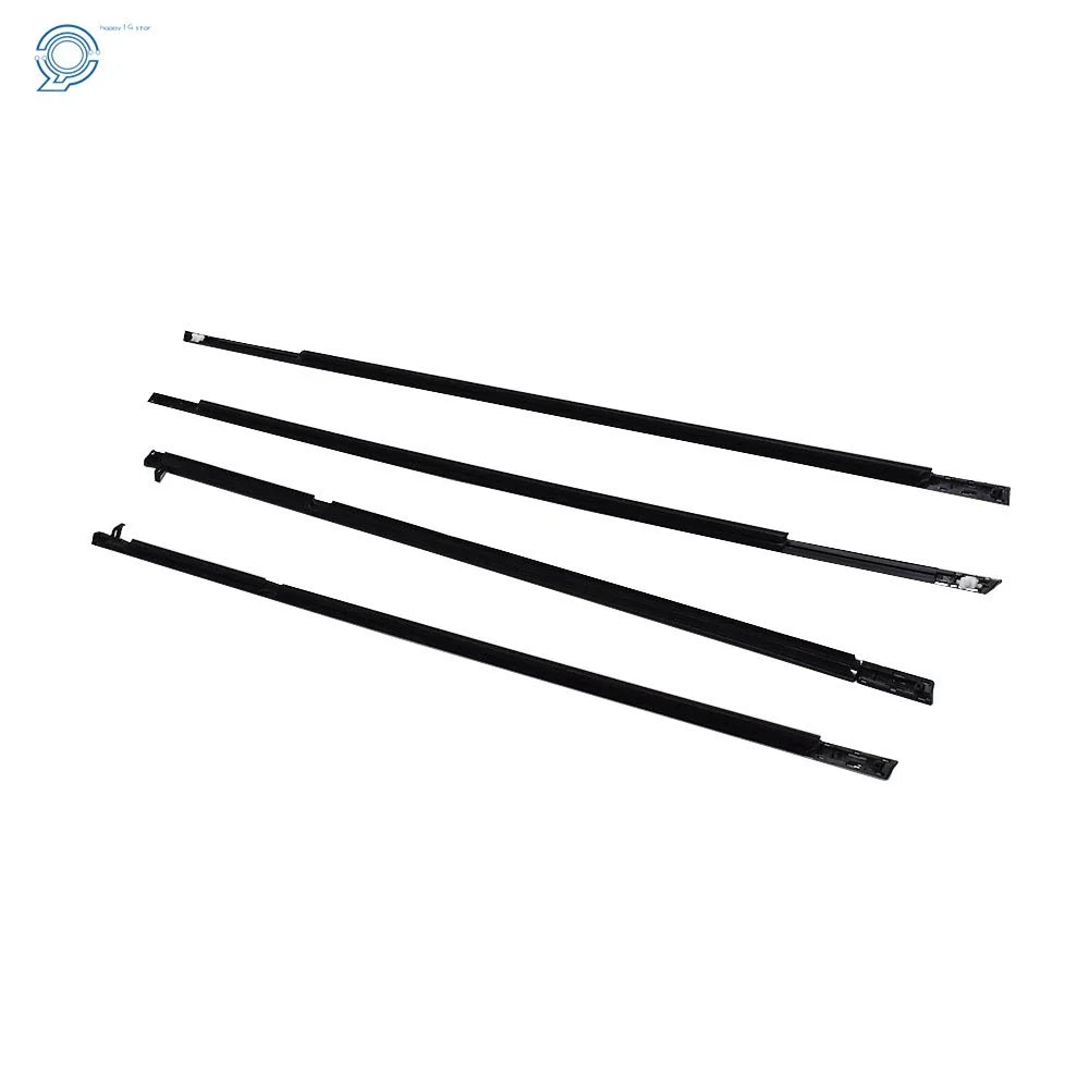 Set of 4 Chrome Outside Window Moulding Weatherstrip Trim Seal for Accord (2003–2007)