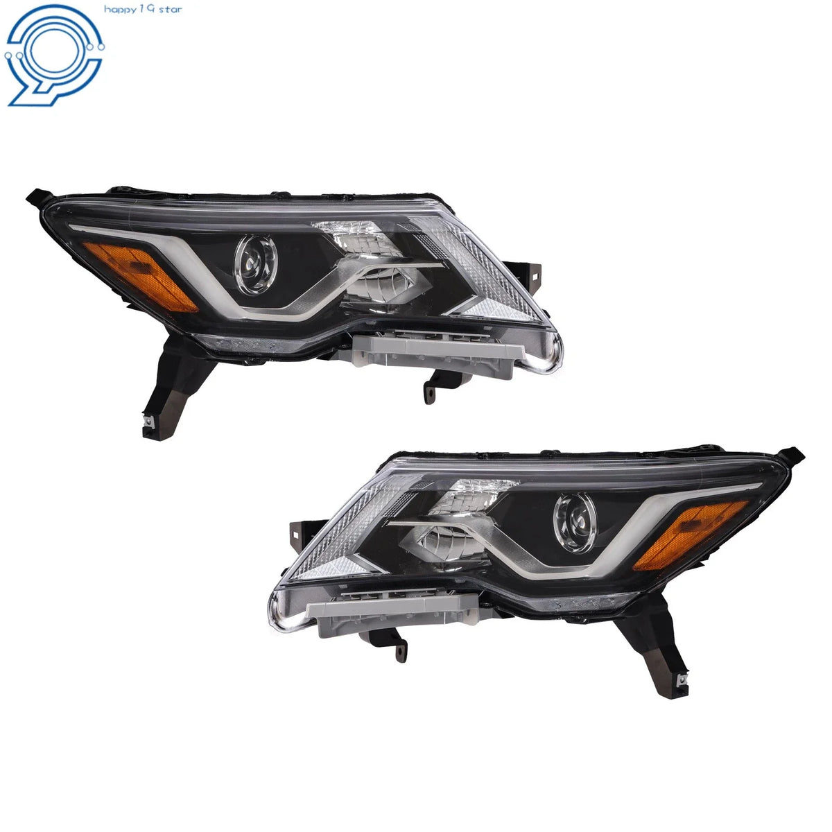 Headlight Set for Pathfinder Platinum SL SV (2017–2020) LED DRL