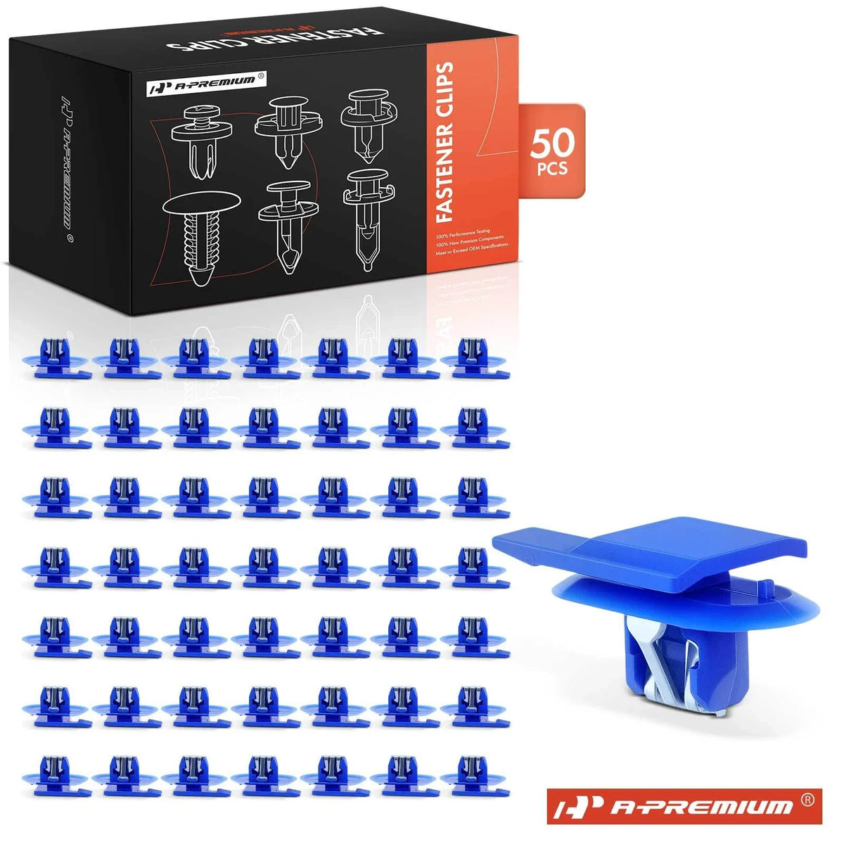 50x 10mm Interior Trim & Windshield Pillar Clips for Chevy GMC