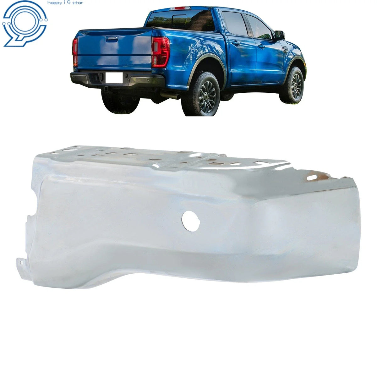 Chrome Rear Right Side Bumper End for Ford Ranger (2019–2023)