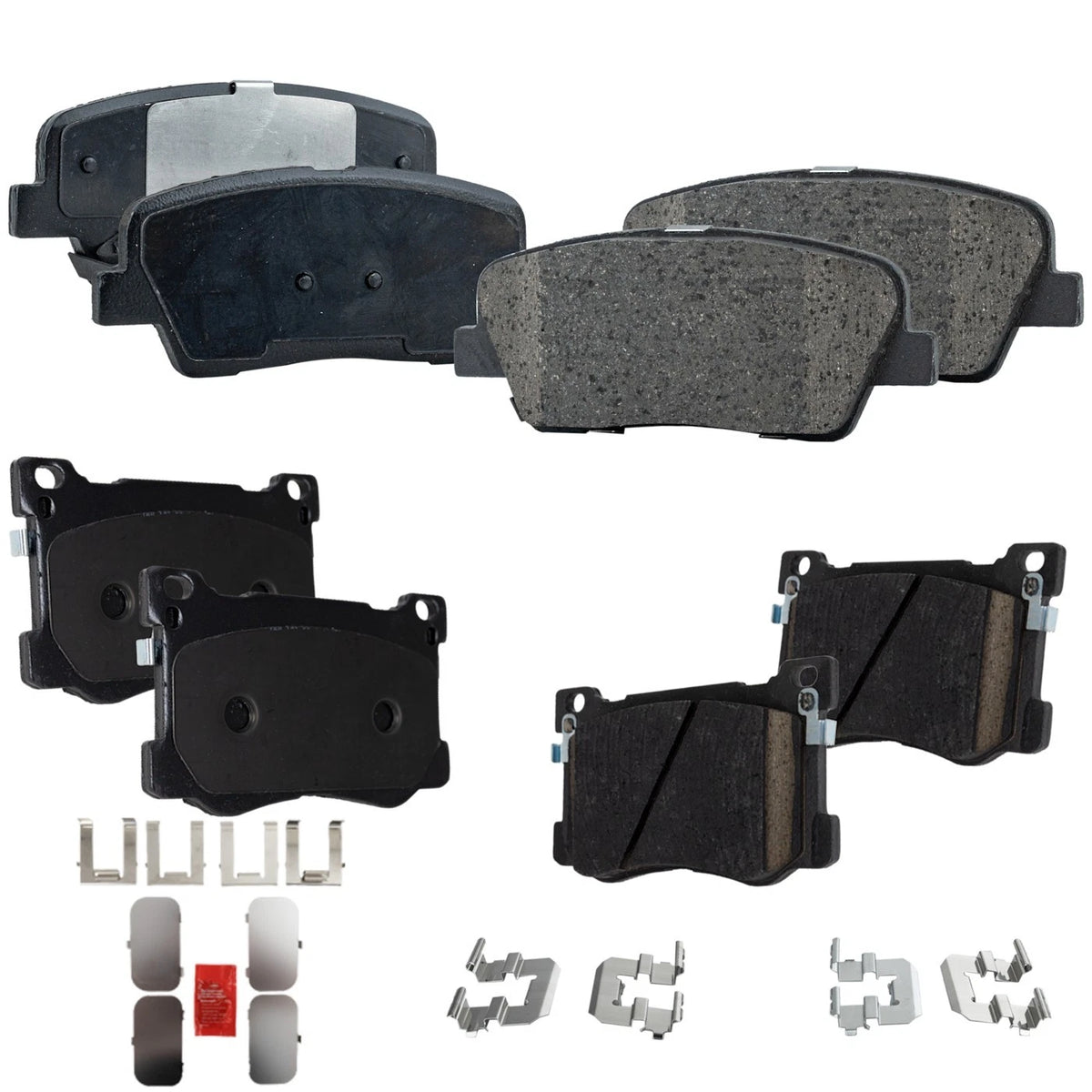 Set of 4 Brake Pads for Genesis G80 (2018–2020)