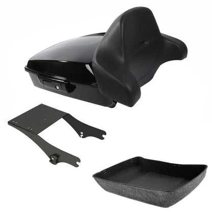 Chopped Trunk Backrest Mount Rack for Harley (1997-2008) Touring