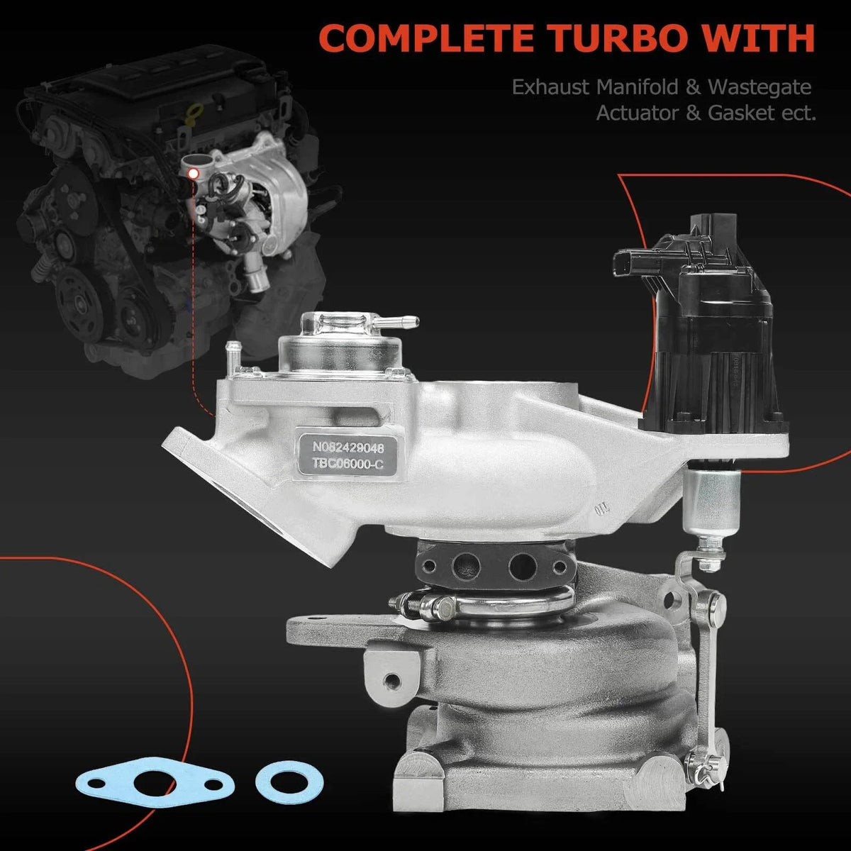 Turbocharger for Honda Civic 6-Speed Manual 2.0L FWD (2017-2021)