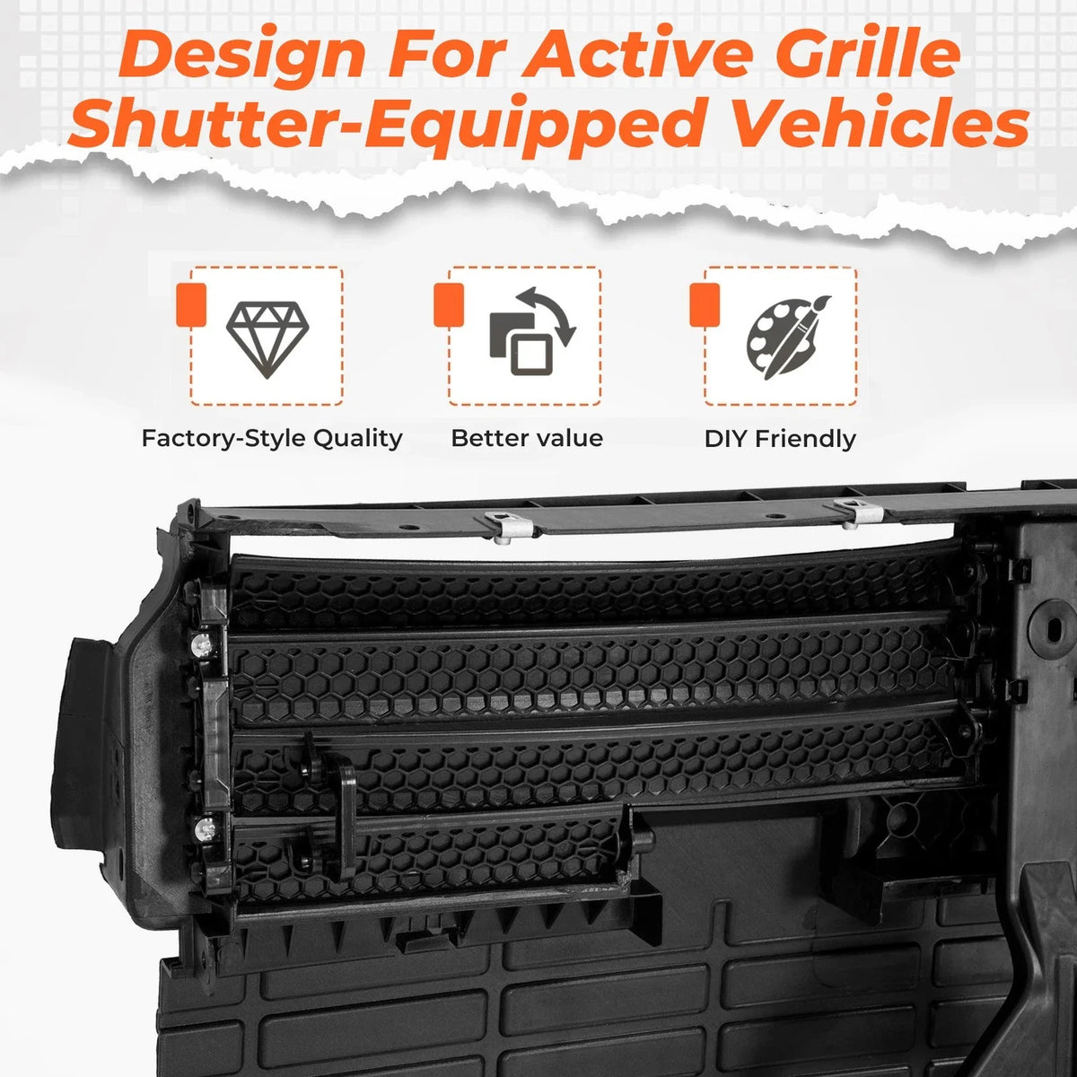 Radiator Grille Shutter Assembly for Ford Edge (2015-2018)