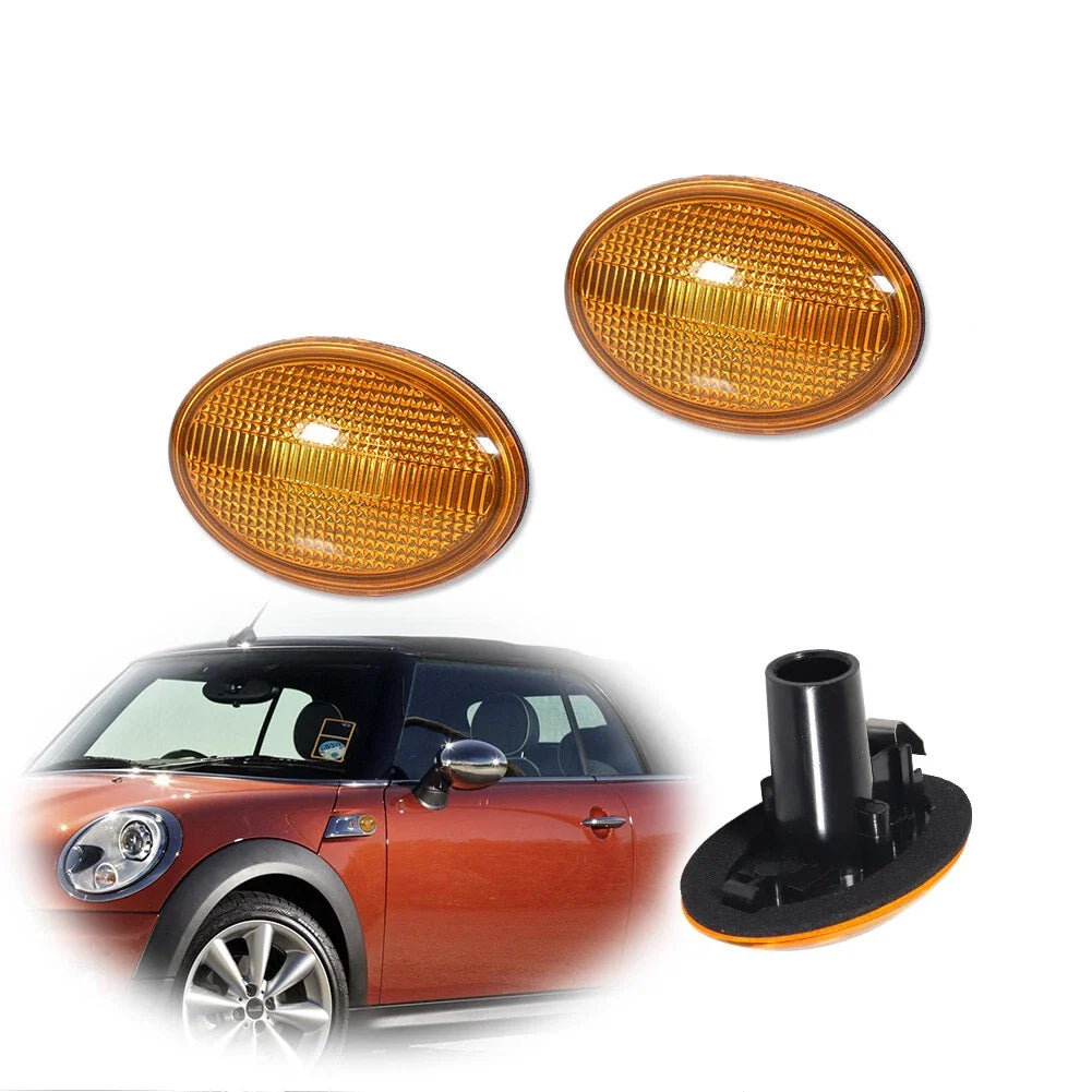 Amber Lens Fender Side Marker Lights for Mini Cooper (2007–2015)