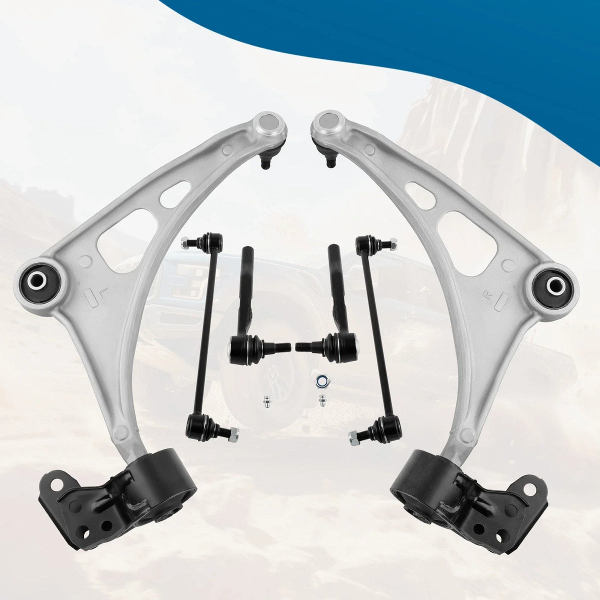 Front Lower Control Arm Set of 6 for Acura MDX 2014-2020 & Pilot 2016-2021