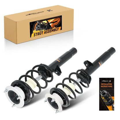 2X Front Strut Coil Spring Assembly for BMW 135i, 325i (2006–2011)