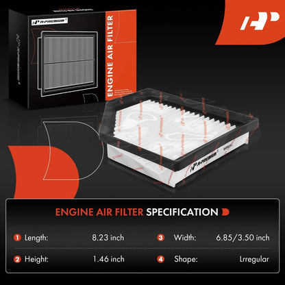 2 Pack Engine Air Filters for 2.0L DOHC Nissan Sentra (2020–2022)