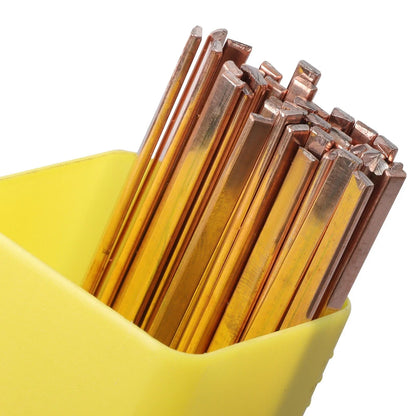 40-Piece Set of AWS BCup-1 Phosphor Copper Brazing Rods 0.050" × 1/8" × 10