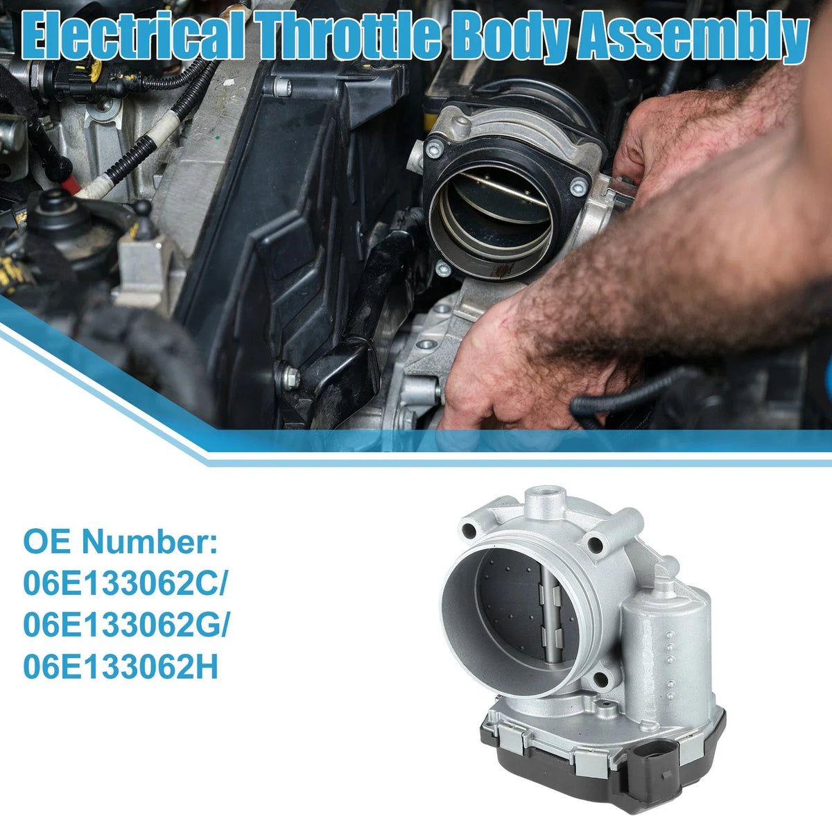 Electronic Throttle Body Assembly No. 06E133062C for Audi A6 Quattro (2009–2018)
