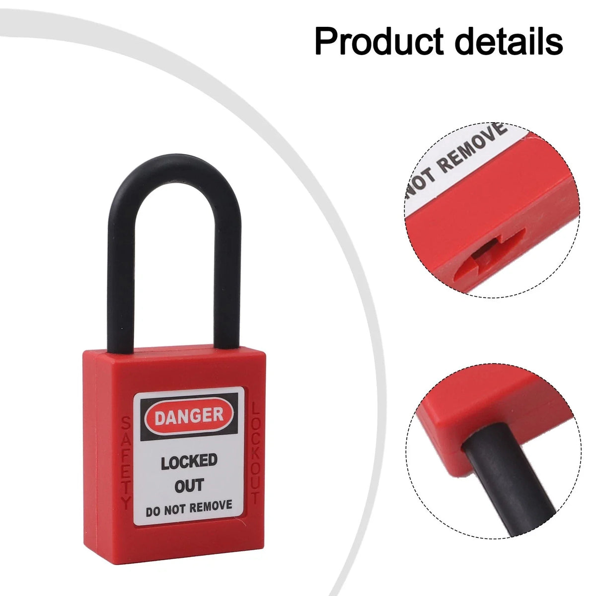 Nylon Insulated Miniature Padlock for Electrical Safety Needs