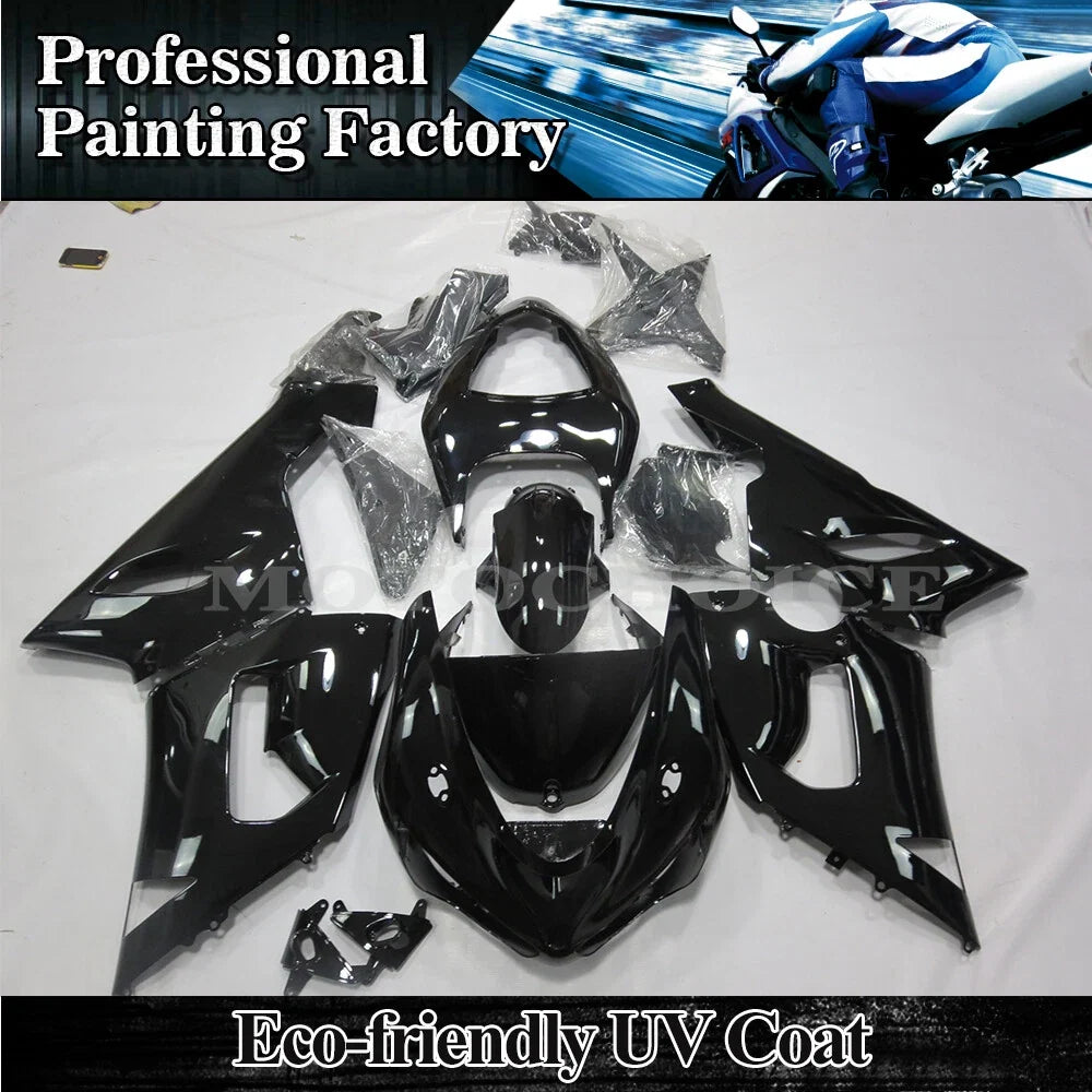 Gloss Black ABS Bodywork Fairing Kit for Kawasaki Ninja ZX6R (2005–2006)