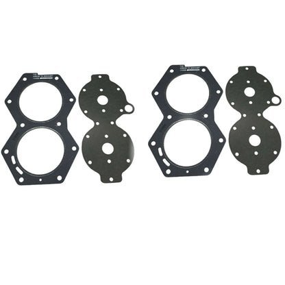 Head Gasket + Water Cover Gasket for Johnson Evinrude 85 90 115 Hp V4 (18-2956 318358)