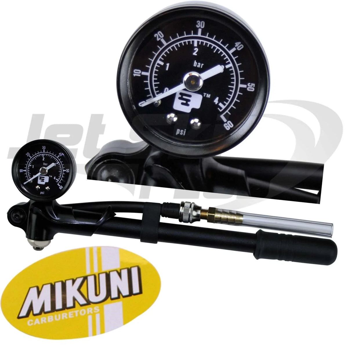 Mikuni Pop Off Pressure Gauge Tester for Carburetor (0-60 PSI)