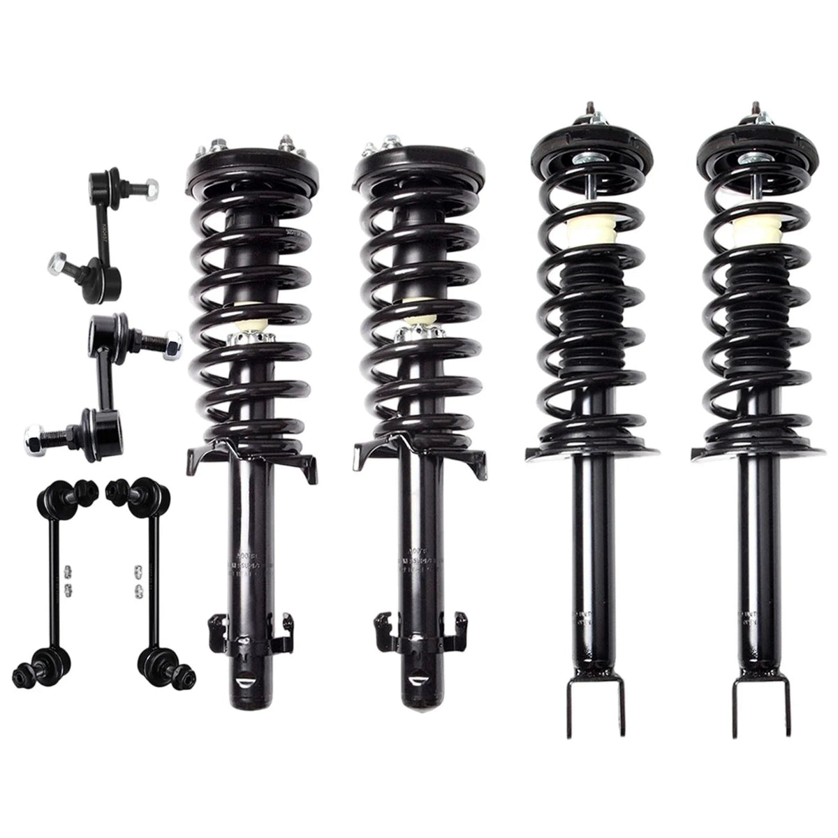 Set of 4 Struts for Honda Accord (2008–2012) w/Coil Spring & Sway Bars