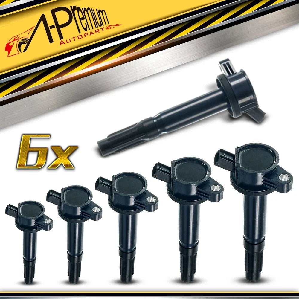 Set of 6 Ignition Coils for Ford Escape (2009–2012) Fusion (2006–2012)