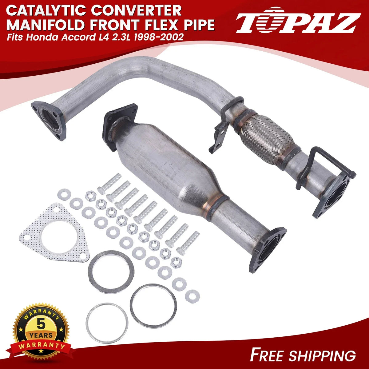 Front Flex Pipe for Honda Accord L4 2.3L (1998–2002)