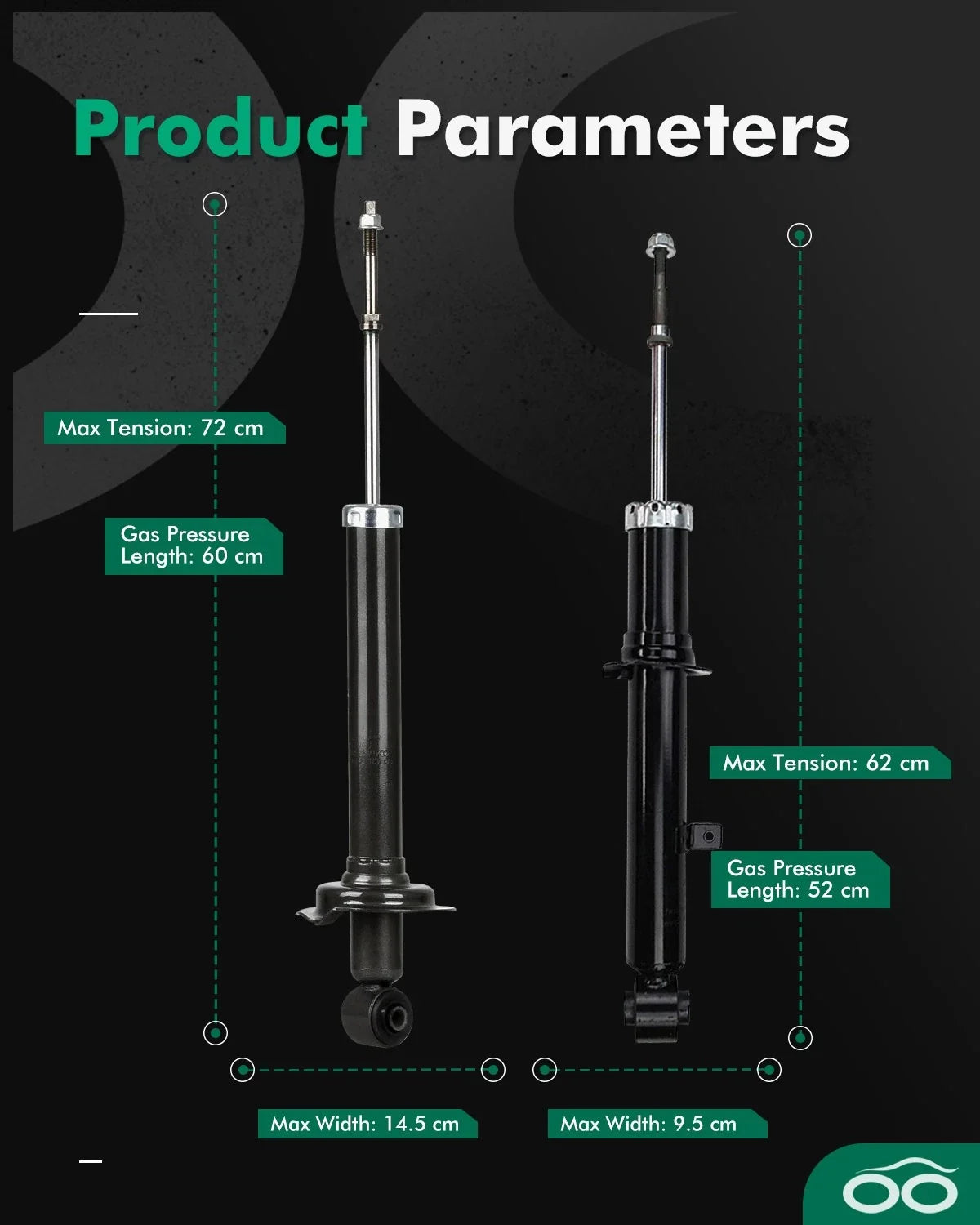 Front and Rear Struts Shocks for Lexus GS300 GS400 GS430 1998-2005
