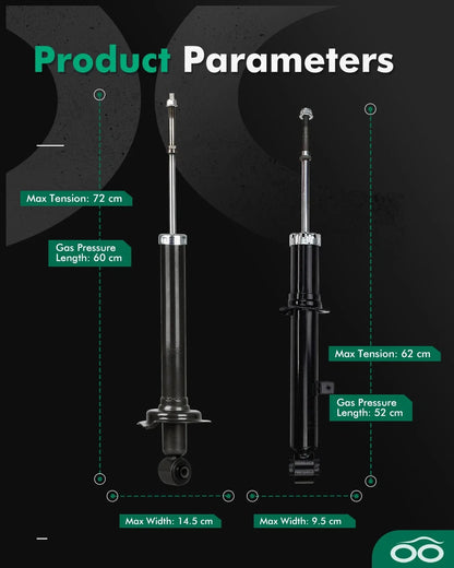 Front and Rear Struts Shocks for Lexus GS300 GS400 GS430 1998-2005