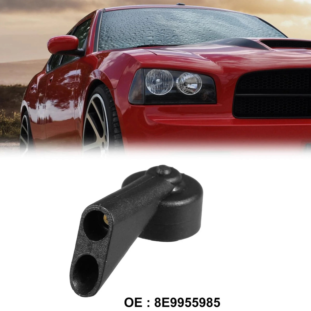 2X Rear Windshield Washer Sprayer Nozzle 8E9955985 for Audi A1 A3 A4 Q7 (2000–2023)