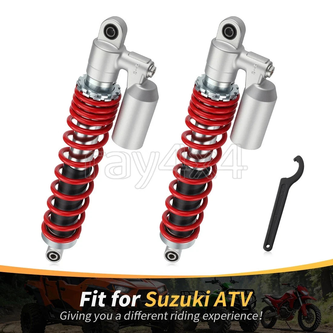Front Air Shocks for Suzuki Quadsport Z400 with Adjustable Tool 2003-2014