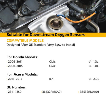 Downstream O2 Sensor for Acura TL MDX RDX (2007-2012)