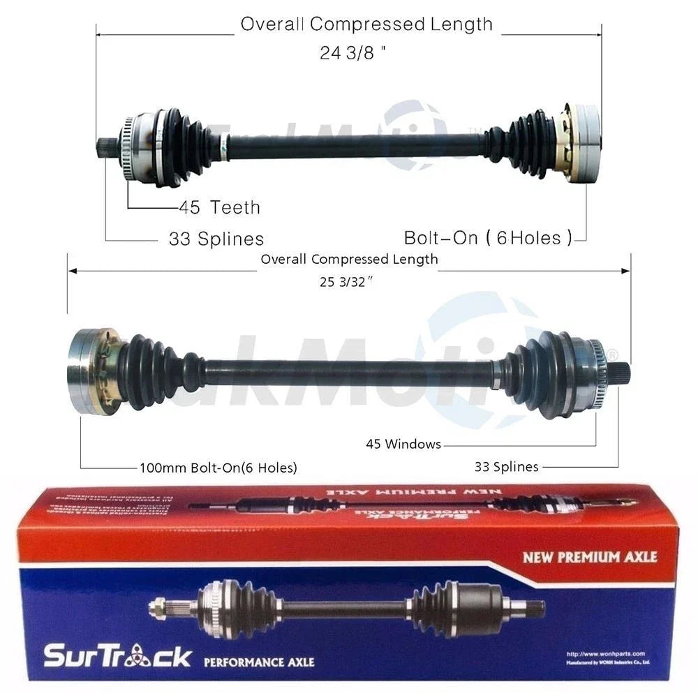 CV Axle Shaft Kit for - Front Driver & Passenger Side