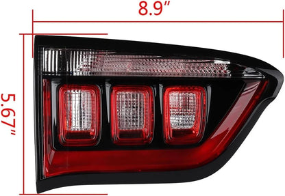 Set of 2 Inner Halogen Tail Lights for Jeep Compass (2017–2026)