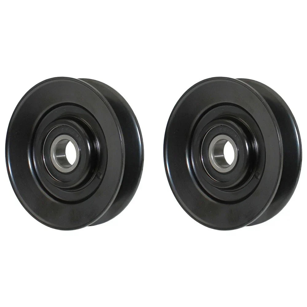 2 V-Idler Pulleys for John Deere LT/LTR 155 166 180 GT GX LX (AM118447)
