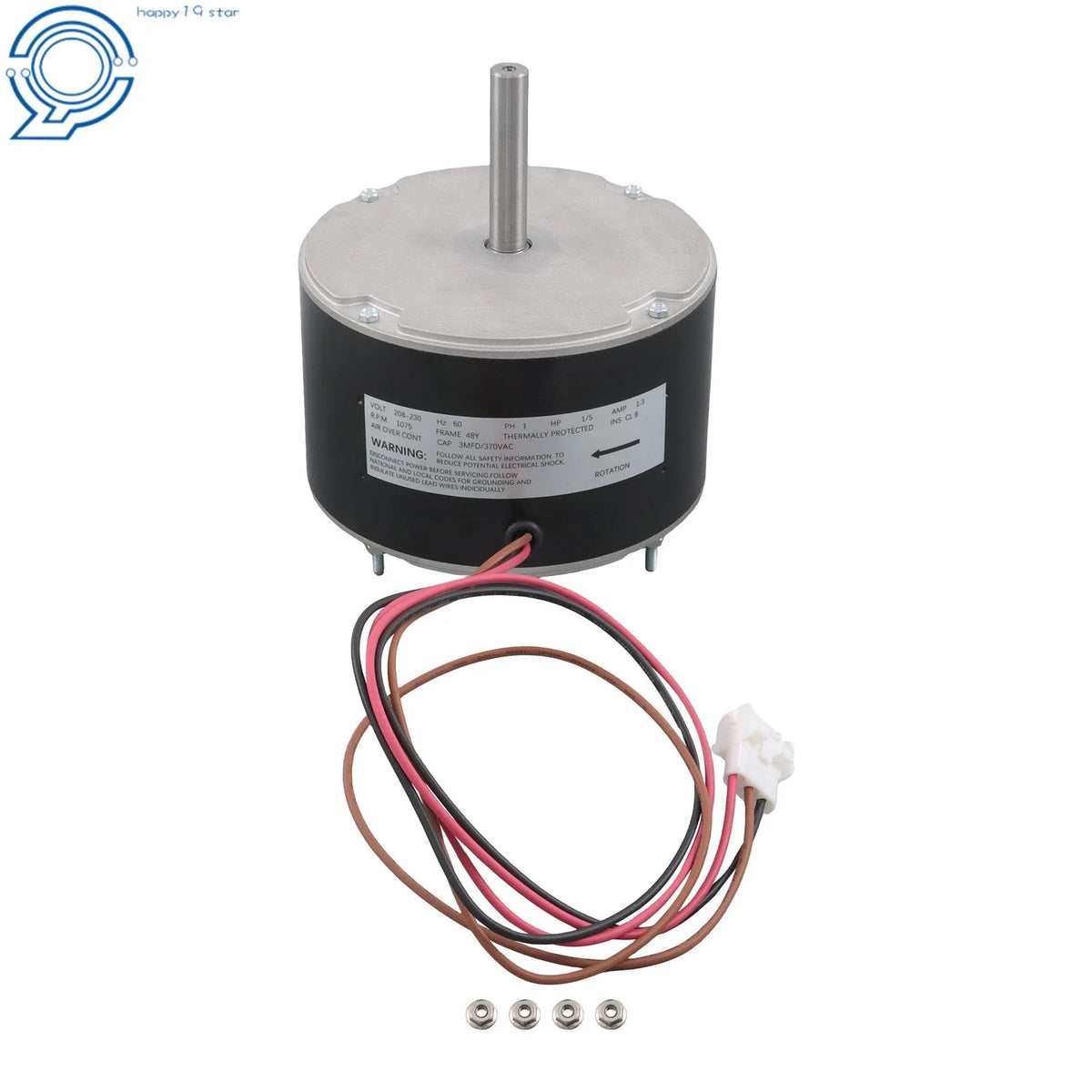 K55HXHDD-8562 Condenser Fan Motor, 1/5 HP, 208-230 Volt