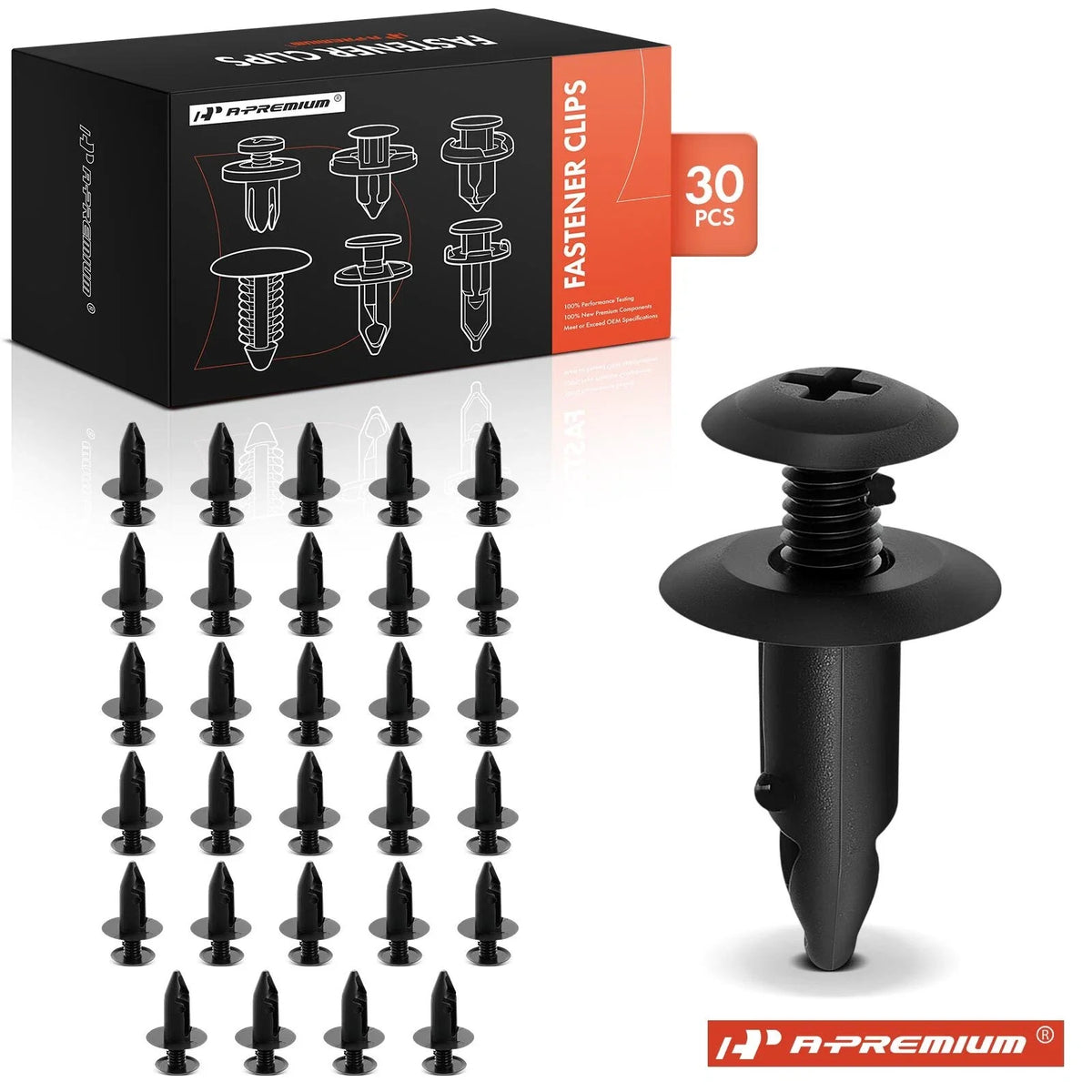 30Pcs Nylon Splash Shield Retainer Clips for Nissan